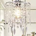 Hi-ERA Crystal Lampshade for Ceiling Pendant Light, Easy Fit Chandelier Light Shade Lamp Shade for Living Room Bedroom Kitchen Wedding and Party Decoration, Diameter 22 cm, 2 Tiers, Clear