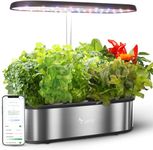 Hydroponics Growing System, 12 Pods Smart Herb Garden Kit Indoor, Indoor Garden, APP & WiFi Controlled, with 24W Growing LED, 5.5L Water Tank, Pump System, Automatic Timer