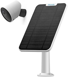 4W Solar Panel Charging Compatible with SimpliSafe Outdoor Security Camera only, with 13.1ft Waterproof Charging Cable, IP65 Weatherproof,Includes Secure Wall Mount(White)