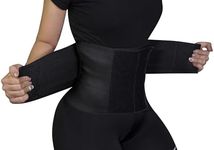 FELTER FITNESS Double compression girdle. Shaper Waistband. Girdle for the Gym. Girdle for Exercise, Black, X-Small