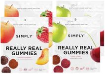 Simply Really Real Gummies | Made with Real Fruit | Assorted Bundle | 5.3 oz (Pack of 4) | No Cane Sugar + Gluten Free + Kosher