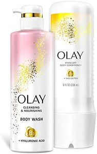 Olay Cleansing and Nourishing Body Wash, 17.9 fl oz and Conditioner, 8 fl oz compatible with