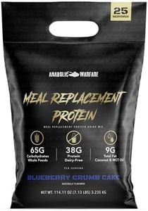 Anabolic Warfare Meal Replacement Protein Whole Food Meal Replacement Protein Shake, Blueberry Crumb Cake, 25 Servings