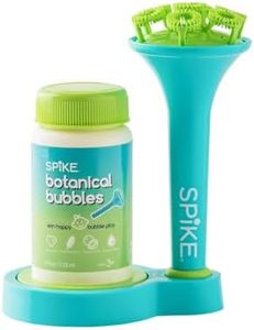 Innobaby Spike Bubble Blower with Mess Free Botanical Bubbles and Dipping Tray - Magic Wand Blows Oodles of Bubbles Without The Mess - Recommended for Speech, Visual & Motor Development