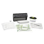 FoodSaver Elite All-in-One Liquid+™ Vacuum Sealer with Bags, Rolls, and Accessories, Dark Stainless Steel
