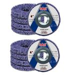 10 Pack 4 inch Strip Discs Stripping Wheel for Angle Grinders Rust Remover Disc Remove Rust Paint Oxidation Clean and Remove Paint, Rust Welds for Wood and Metal Paint Stripping Disk 4'' x 5/8''