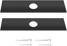 2 Pack (8" X 2", 1" Center Hole) AEB0800 Multi-Head System Replacement Edger Blade Compatible with EGO 56V Edger Models EA0800 ME0801 ME0800 - with Edger Cotter Pin - Black