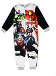 Marvel Avengers Onesie for Kids, Children’s Onesie Characters, Iron Man Captain America Hulk Black Widow Onesie Pyjama for Boys, All in One Children PJ Jumpsuit Sleepwear Gift for Boys (7-8 Years)