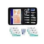 Suture Practice Kit With Gloves For Students Silicone Skin Suture Pad With Protective Horizontal And Vertical Mesh Layer To Enhance The Durability Of Pad