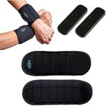 W8FIT Adjustable Wearable Wrist Arm Weights 1.25-1.7 LBS Pair with Removable Weight for Walking, Fitness, and Physical Therapy (1.25 LB SMALL)