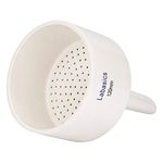 Labasics Porcelain Buchner Funnel 120 mm, Porcelain Buchner Filter Funnel OD 12 cm ID 11 cm for Laboratory