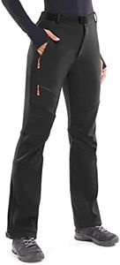 Heathyoga Snow Ski Pants Women Waterproof Softshell Insulated Fleece Lined Snowboard Pants Hiking Pants for Winter Outdoor
