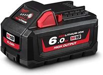 Milwaukee 18V 6Ah Red Lithium Ion Cordless High Output Battery Pack