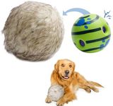 Nocciola Wobble Giggle Ball for Dogs, Interactive Dog Toys for Boredom, Squeaky Ball Dog Toys to Keep Them Busy, Pet Toys for Small Medium Large Dogs, Fun Giggle Sounds When Rolled or Shaken (L)