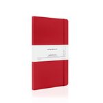 myPAPERCLIP Executive Series Notebook, Medium (127 x 210mm, 5 x 8.25 in.) Plain, ESX1925M-P Red