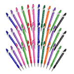 Up to 300 Pcs Custom Pens Bulk,Personalized Pens with Free Engraving,Customized Stylus Ballpoint Pens with Your Name,Text,Message for Business,Graduation,Anniversaries-Colorful Pens 36 Packs