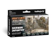 6 World War II Paint Set - WWII German Infantry (70206) Plastic Model Kit Paint