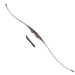 IRQ Traditional Handmade Longbow Hunting Recurve Bow 20-35lbs Right Handed Mongolian Horsebow Laminated Archery Practice Bow for Outdoor Sports Hunting Competition Training Game (35)