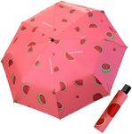 LHLZNB Cute fruits Travel Mini Umbrella for Purse Case，sun umbrella，folding umbrella，Small Compact UV Umbrella Protection Sun-Lightweight Tiny Pocket Umbrella Suitable for Women (Watermelon red)