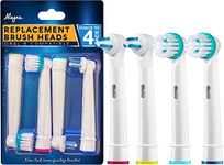 Oral B Replacement Brush Heads- Generic Oral-B Braun Professional Ortho Brush Head & Power Tip Kit- Pk. Of 4 Compatible Orthodontic Electric Toothbrush Heads