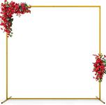 6.6FT x 6.6FT Gold Wedding Arches f