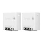 SONOFF ZBMINI ZigBee MINI Smart Switch, 2 Way Light Switch, Compatible with Alexa, SmartThings Hub, Google Home, SONOFF ZBBridge, ZigBee 3.0 Gateway Hub Required, 10A/2200W, 2 Pack