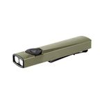 OLIGHT Arkfeld Ultra 1400 Lumens EDC Flashlight, Flat Flashlights Combine with Green Beam, 365nm UV Light, and White Light, Portable Light for Emergency Illumination, Pet Interaction (Olive Green)