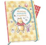 Winnie the Pooh 2025 Diary A5 Sketchbook Disney Calendar with Free Organisational Stickers Included