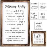 Farmhouse Bathroom Decor Set of 2 -