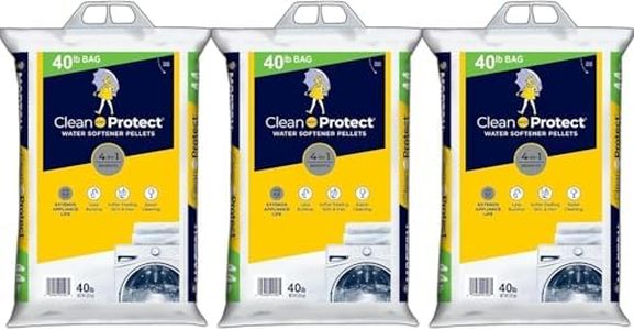 (3 Pack) - 40lb bags, Clean and Protect Water Softener Salt. Extends appliance Life; Reduces Hard Water Build Up
