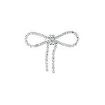 Rhinestone Crystal Bow Brooches Pins Bow Tie Brooch Craft Bling Ribbon Bow Scarf Dress Brooch Elegant Anti-light Pin Fashion Charm Gift for Women Girls Clothes Accessories, Rhinestone