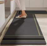 FIGMENT 2 Pcs Kitchen Mats - Waterproof Memory Foam Standing Desk Floor Mat Non Slip Rugs, Comfort Runner Rug Floor Carpets for Kitchen Home Office, Sink & Laundry(120 * 40 cm, 40 * 60 cm)