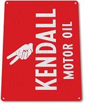 TIN Sign Kendall Motor Oil Metal Decor Wall Art Garage Shop Store Cave A102 12" x 16"