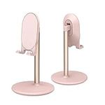 Phone Stand for Desk,BRIGHT STONE Adjustable Tablet Stand Phone Holder for Desk, Compatible with 4"-12.9" Phones/Tablet/iPhone/iPad/Switch (Pink)