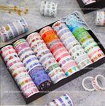 FunClub Washi Tape Set Cute Unicorn Washi Tape Decorative Masking Tapes for DIY Crafts Arts Scrapbooking Bullet Journal Planners,Return Gift Set,Stationary Items Stationary set-Random Color- 30ROLLS