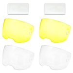 TWSupply Variety Lens Pack for ESAB Sentinel A60 Welding Helmet – 2 Amber Outside Lenses, 2 Clear Outside Lenses, 2 Clear Inside Lenses – Fits A60 Only