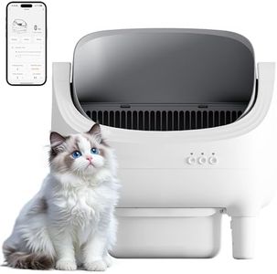 JUMMICO Smart Self-Cleaning Cat Litter Tray – Automatic Cat Litter Box with Health Monitor & Odour Control, 12L XL Capacity (15 Days), Ultra-Quiet & Safe for All Cats (1.5-15kg)
