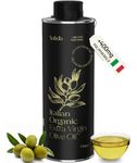 100% Italian Organic Olive Oil Extra Virgin | High Polyphenols Cold Pressed & Early Harvest from Tuscany | Extra Virgin Olive Oil (0.75l)