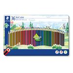 STAEDTLER 185 M36 Noris Colour Colouring Pencils - 36 Assorted Colours (Tin of 36 Pencils)