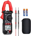 SNAKOL Digital Clamp Meter 6000 Counts, Voltage Tester Auto-Ranging Clampmeter Multimeter, Ammeter with Backlight, Measures AC/DC Current, Resistance, Capacitance, Temp, NCV, Diodes, Continuity