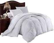 Royal Hotel Down Comforter, Hypoallergenic Down Comforters, Light and Buffy, 100% Cotton Solid Shell, Medium Warmth, Duvet Insert, Oversized King