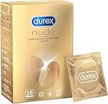 Durex Nude – 16 Condoms for Men – Ultra Thin – Skin Feel Against Skin