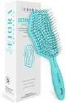 Fiora Naturals Hair Detangling Brush -100% Bio-Friendly Detangler hair brush w/Ultra-soft Bristles- Glide Through Tangles with Ease - For Curly, Straight, Women, Men, Kids, Toddlers, Wet and Dry Hair