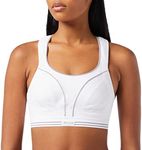 Shock Absorber B5044 Women's Run Sports Bra - White/Silver, 36D