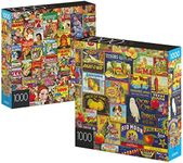 2-Pack of 1000-Piece Jigsaw Puzzles