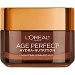 L'Oreal Paris Night Cream, Age Perfect Hydra-Nutrition Balm Face Moisturizer with Manuka Honey Extract and Nurturing Oils To Comfort and Improve Resilience on Dry Skin