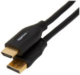 Amazon Basics DisplayPort (Source) to HDMI (Display) Cable, Uni-Directional, 4k@30Hz, 1920x1200, 1080p, Gold-Plated Plugs, 1.83 m, Black