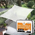 Outdoor Sun Shade – 16' x 20' White