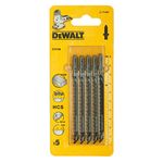 DeWalt DT2166QZ Jigsaw Blades for Wood T-Shank HCS T144D (Pack of 5)