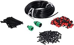 Duokon 50m Garden Irrigation System 4/7 Hose Drip Nozzle Kit Automatic Irrigation Fittings for Balconies Hanging Baskets Terraces Greenhouses